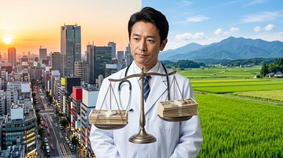 【地方vs都心】開業医の年収格差を徹底比較｜地方開業が「高年収」になりやすい3つの理由
