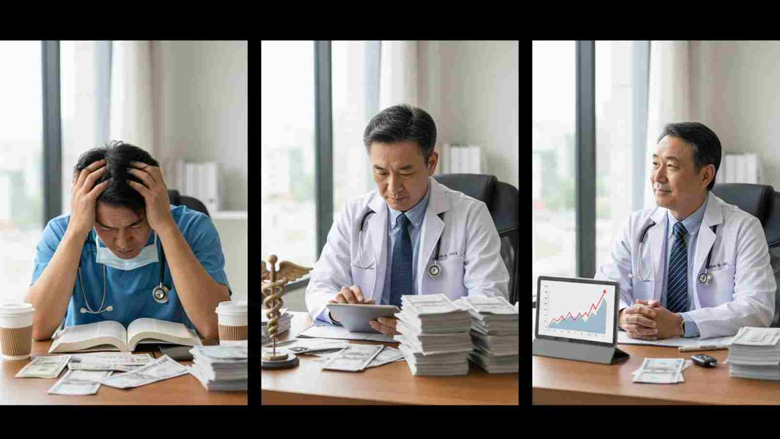 医師年収の現実とは？勤務医・開業医の実態と年齢別の収入事情を解説